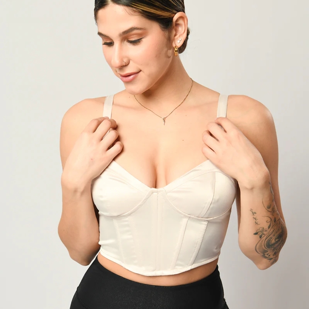 Cute Booty Lounge Cream Bra with Sweetheart Neckline